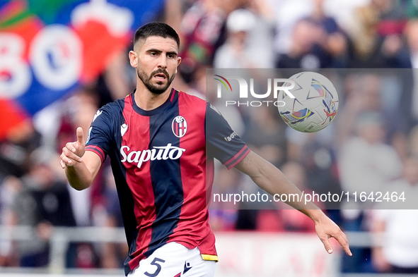 Martin Erlic of Bologna FC during the Serie A Enilive match between Bologna FC and Parma Calcio 1903 at Stadio Renato Dall'Ara on October 06...