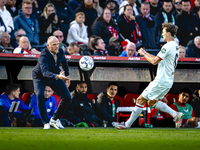 FC Twente trainer Joseph Oosting is present during the match between Feyenoord and Twente at the Feyenoord stadium De Kuip for the Dutch Ere...