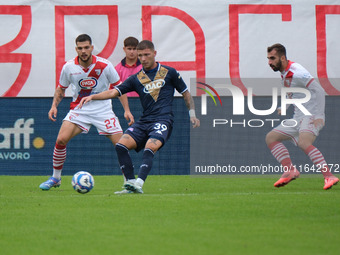 Michele Besaggio of Brescia Calcio FC carries the ball during the Italian Serie B soccer championship football match between Mantova Calcio...