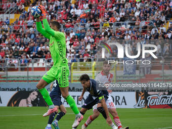 Luca Lezzerini of Brescia Calcio FC keeps the ball during the Italian Serie B soccer championship match between Mantova Calcio 1911 and Bres...