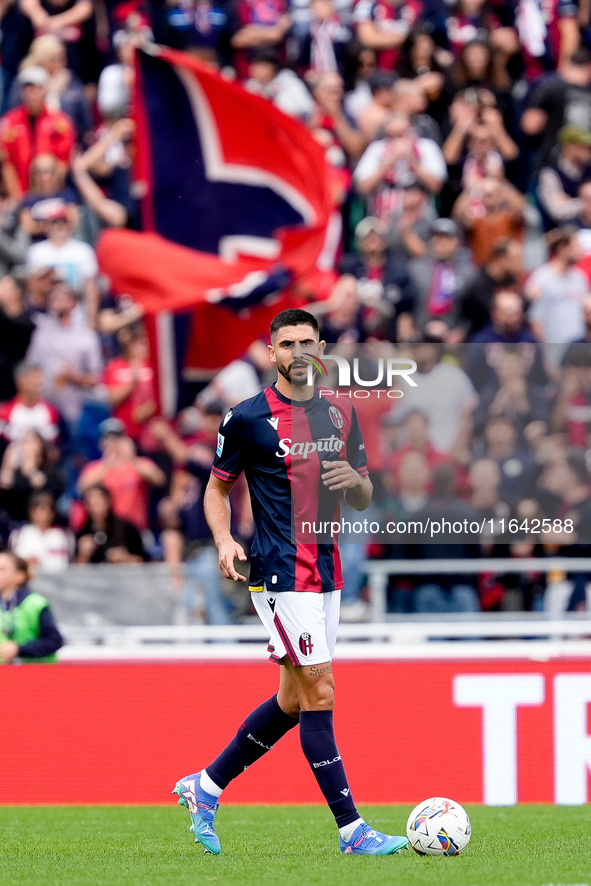 Martin Erlic of Bologna FC during the Serie A Enilive match between Bologna FC and Parma Calcio 1903 at Stadio Renato Dall'Ara on October 06...