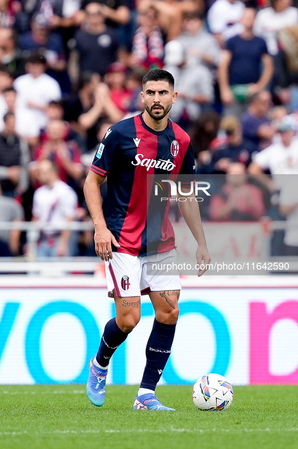 Martin Erlic of Bologna FC during the Serie A Enilive match between Bologna FC and Parma Calcio 1903 at Stadio Renato Dall'Ara on October 06...