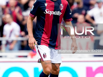 Martin Erlic of Bologna FC during the Serie A Enilive match between Bologna FC and Parma Calcio 1903 at Stadio Renato Dall'Ara on October 06...