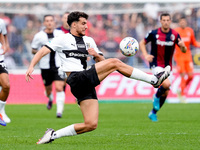 Botond Balogh of Parma Calcio 1903 controls the ball during the Serie A Enilive match between Bologna FC and Parma Calcio 1903 at Stadio Ren...