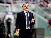 Fabio Pecchia head coach of Parma Calcio 1903 looks on during the Serie A Enilive match between Bologna FC and Parma Calcio 1903 at Stadio R...