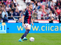 Sam Beukema of Bologna FC during the Serie A Enilive match between Bologna FC and Parma Calcio 1903 at Stadio Renato Dall'Ara on October 06,...