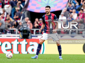 Martin Erlic of Bologna FC during the Serie A Enilive match between Bologna FC and Parma Calcio 1903 at Stadio Renato Dall'Ara on October 06...