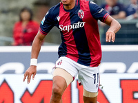 Dan Ndoye of Bologna FC during the Serie A Enilive match between Bologna FC and Parma Calcio 1903 at Stadio Renato Dall'Ara on October 06, 2...