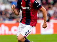 Emil Holm of Bologna FC during the Serie A Enilive match between Bologna FC and Parma Calcio 1903 at Stadio Renato Dall'Ara on October 06, 2...