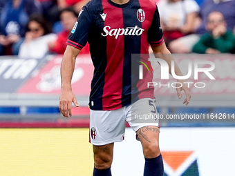 Martin Erlic of Bologna FC during the Serie A Enilive match between Bologna FC and Parma Calcio 1903 at Stadio Renato Dall'Ara on October 06...