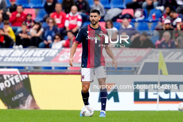 Martin Erlic of Bologna FC during the Serie A Enilive match between Bologna FC and Parma Calcio 1903 at Stadio Renato Dall'Ara on October 06...