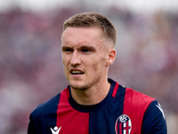 Michel Aebischer of Bologna FC looks on during the Serie A Enilive match between Bologna FC and Parma Calcio 1903 at Stadio Renato Dall'Ara...