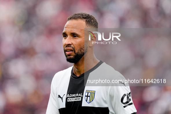 Hernani of Parma Calcio 1903 looks on during the Serie A Enilive match between Bologna FC and Parma Calcio 1903 at Stadio Renato Dall'Ara on...