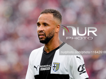 Hernani of Parma Calcio 1903 looks on during the Serie A Enilive match between Bologna FC and Parma Calcio 1903 at Stadio Renato Dall'Ara on...