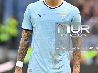 Mattia Zaccagni of S.S. Lazio during the 7th day of the Serie A Championship between S.S. Lazio and Empoli F.C. at the Olympic Stadium in Ro...