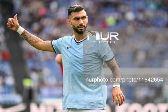 Valentin Castellanos of S.S. Lazio participates in the 7th day of the Serie A Championship between S.S. Lazio and Empoli F.C. at the Olympic...