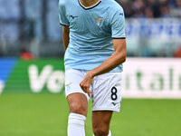 Matteo Guendouzi of S.S. Lazio is in action during the 7th day of the Serie A Championship between S.S. Lazio and Empoli F.C. at the Olympic...