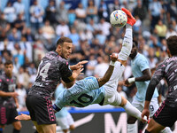 Mattia Zaccagni of S.S. Lazio is in action during the 7th day of the Serie A Championship between S.S. Lazio and Empoli F.C. at the Olympic...