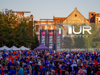 Cincinnati supporters gather before the start of the Major League Soccer match between FC Cincinnati and Orlando City SC at TQL Stadium in C...