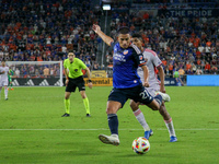 Cincinnati midfielder Yamil Asad appears during the Major League Soccer match between FC Cincinnati and Orlando City SC at TQL Stadium in Ci...