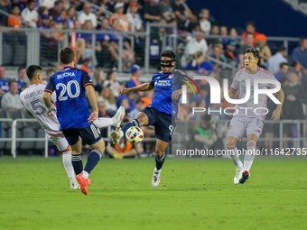 Cincinnati attacker, Nicholas Gioacchini, is seen during the Major League Soccer match between FC Cincinnati and Orlando City SC at TQL Stad...