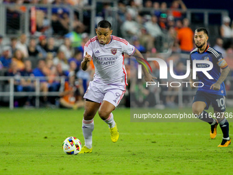 Orlando attacker, Luis Muriel, is seen during the Major League Soccer match between FC Cincinnati and Orlando City SC at TQL Stadium in Cinc...