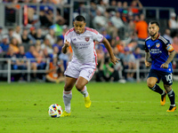 Orlando attacker, Luis Muriel, is seen during the Major League Soccer match between FC Cincinnati and Orlando City SC at TQL Stadium in Cinc...