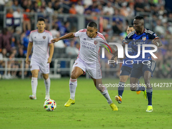 Orlando attacker, Luis Muriel, is seen during the Major League Soccer match between FC Cincinnati and Orlando City SC at TQL Stadium in Cinc...