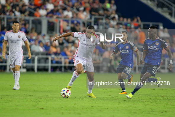 Orlando attacker, Luis Muriel, is seen during the Major League Soccer match between FC Cincinnati and Orlando City SC at TQL Stadium in Cinc...