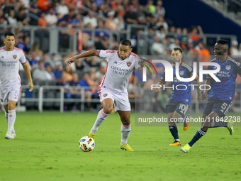 Orlando attacker, Luis Muriel, is seen during the Major League Soccer match between FC Cincinnati and Orlando City SC at TQL Stadium in Cinc...