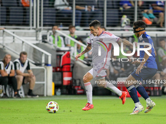 Orlando defender Kyle Smith is seen during the Major League Soccer match between FC Cincinnati and Orlando City SC at TQL Stadium in Cincinn...