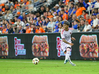 Orlando midfielder Facundo Torres appears during the Major League Soccer match between FC Cincinnati and Orlando City SC at TQL Stadium in C...