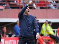 Davide Possanzini is the head coach of Mantova 1911 during the Italian Serie B soccer championship match between Mantova Calcio 1911 and Bre...