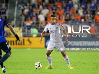 Orlando attacker, Luis Muriel, is seen during the Major League Soccer match between FC Cincinnati and Orlando City SC at TQL Stadium in Cinc...