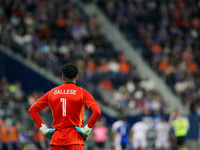 Orlando goalie, Pedro Gallese, appears during the Major League Soccer match between FC Cincinnati and Orlando City SC at TQL Stadium in Cinc...