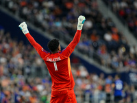 Orlando goalie, Pedro Gallese, appears during the Major League Soccer match between FC Cincinnati and Orlando City SC at TQL Stadium in Cinc...