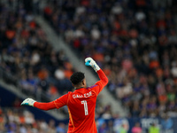 Orlando goalie, Pedro Gallese, appears during the Major League Soccer match between FC Cincinnati and Orlando City SC at TQL Stadium in Cinc...