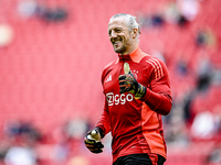 AFC Ajax Amsterdam goalkeeper Remko Pasveer plays during the match between Ajax and Groningen at the Johan Cruijff ArenA for the Dutch Eredi...