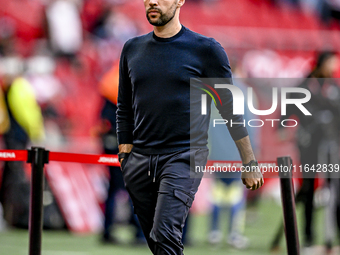 AFC Ajax Amsterdam trainer Francesco Fariolo is present during the match between Ajax and Groningen at the Johan Cruijff ArenA for the Dutch...