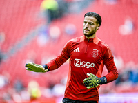 AFC Ajax Amsterdam goalkeeper Diant Ramaj participates in the match between Ajax and Groningen at the Johan Cruijff ArenA for the Dutch Ered...