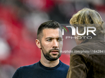 AFC Ajax Amsterdam trainer Francesco Fariolo is present during the match between Ajax and Groningen at the Johan Cruijff ArenA for the Dutch...