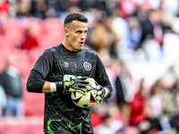 FC Groningen goalkeeper Etienne Vaessen participates in the match between Ajax and Groningen at the Johan Cruijff ArenA for the Dutch Erediv...