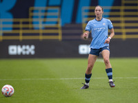 Naomi Layzell #3 of Manchester City W.F.C. participates in the Barclays FA Women's Super League match between Manchester City and West Ham U...