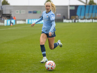 During the Barclays FA Women's Super League match between Manchester City and West Ham United at the Joie Stadium in Manchester, England, on...