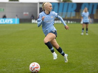 During the Barclays FA Women's Super League match between Manchester City and West Ham United at the Joie Stadium in Manchester, England, on...