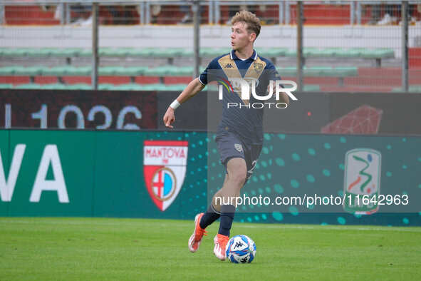 Riccardo Fogliata of Brescia Calcio FC carries the ball during the Italian Serie B soccer championship football match between Mantova Calcio...