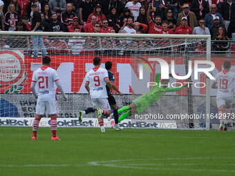 Luca Lezzerini of Brescia Calcio FC participates in the Italian Serie B soccer championship match between Mantova Calcio 1911 and Brescia Ca...