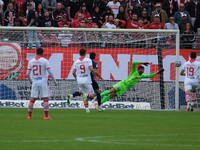 Luca Lezzerini of Brescia Calcio FC participates in the Italian Serie B soccer championship match between Mantova Calcio 1911 and Brescia Ca...