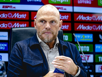 FC Twente trainer Joseph Oosting speaks during the press conference after the match between Feyenoord and Twente at the Feyenoord stadium De...