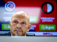 FC Twente trainer Joseph Oosting speaks during the press conference after the match between Feyenoord and Twente at the Feyenoord stadium De...